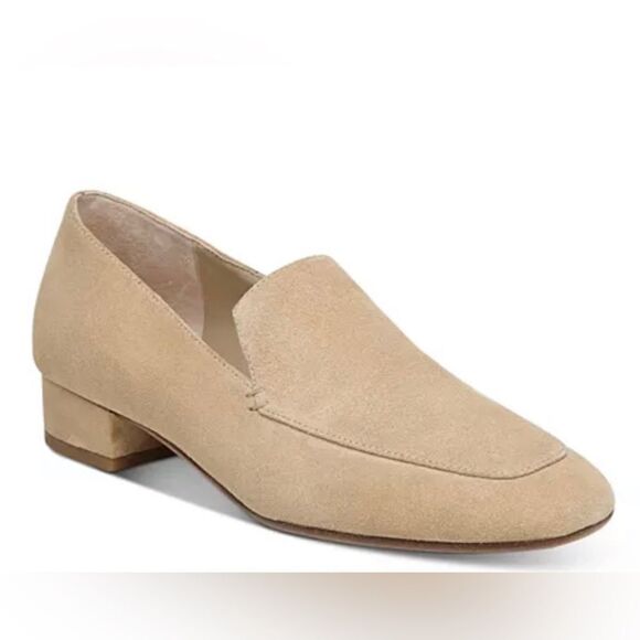 Vince Fauna Slip-On Almond Toe Suede Leather Loafers - Picture 1 of 10